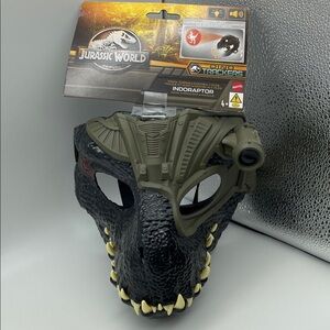 Mattel Jurassic World Indoraptor Mask with holographic light. New.